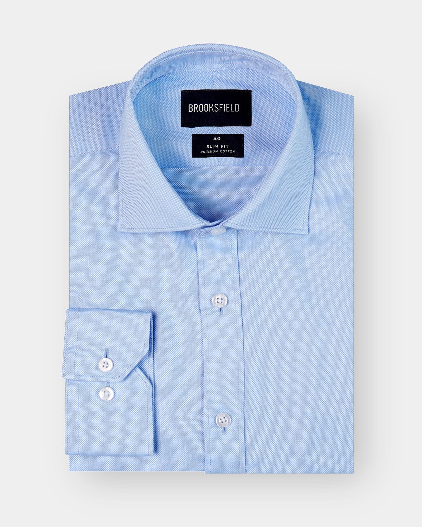 Entrepreneur Mens Business Shirt by Brooksfield in blue
