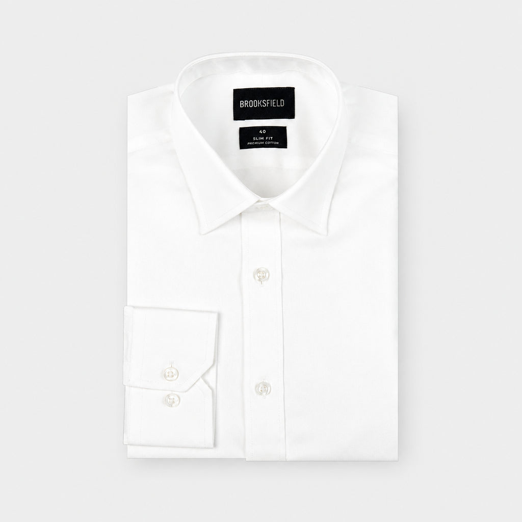 brooksfield mens occasions dress shirt in white