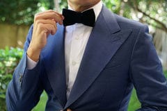 OTAA - black velvet bow tie