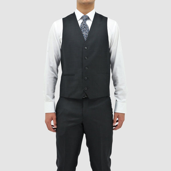 Mens Suits The Boston Michel Suit in Charcoal Pure Big Mens Sizes Mens Suit Warehouse