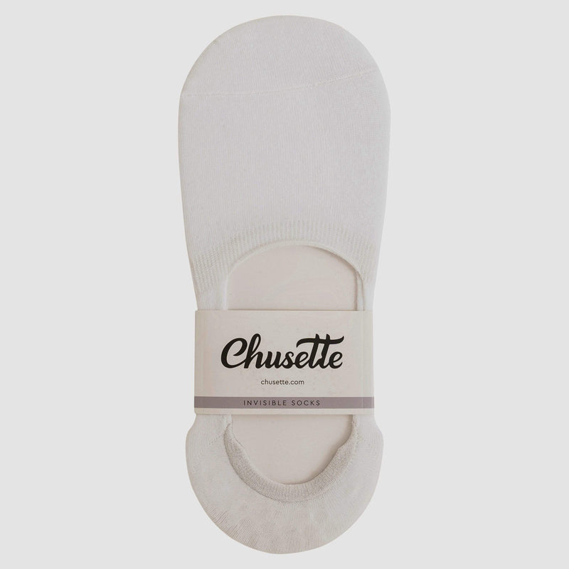 the Chusette Men's 3Pack Invisible Socks in White 18-WC-K-2