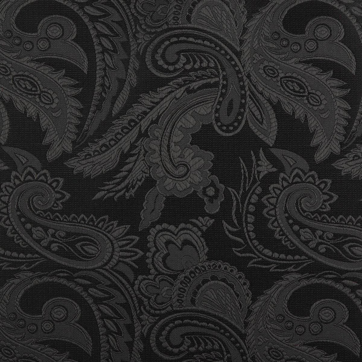 James Adelin Luxury Paisley Pocket Square in Black