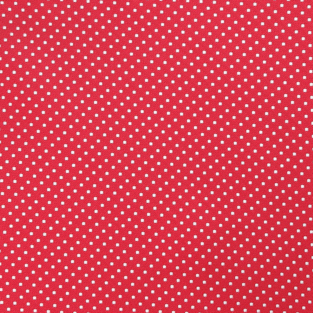 James Adelin Luxury Mini Spot Pocket Square in Red and White
