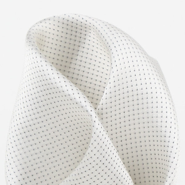 Pocket Square Pin Point Pure Silk Pocket Square OffWhite James