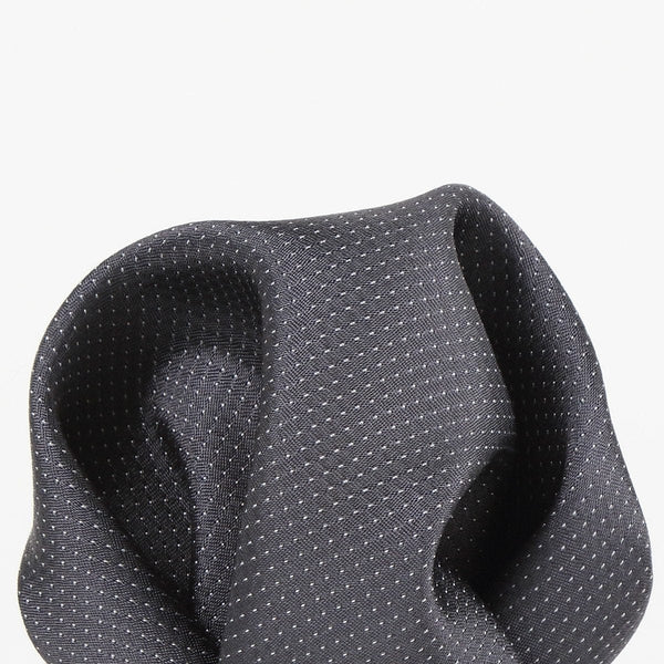 Pocket Square Pin Point Silk Pocket Square Charcoal James Adelin
