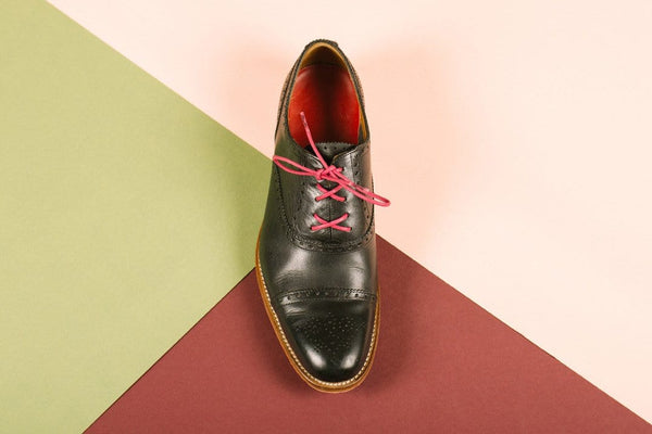 Mens dress shoe laces black hot sale