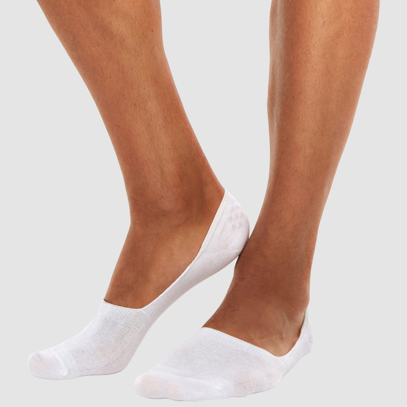 Chusette Men's 3Pack Invisible Socks in Black, White, and Grey