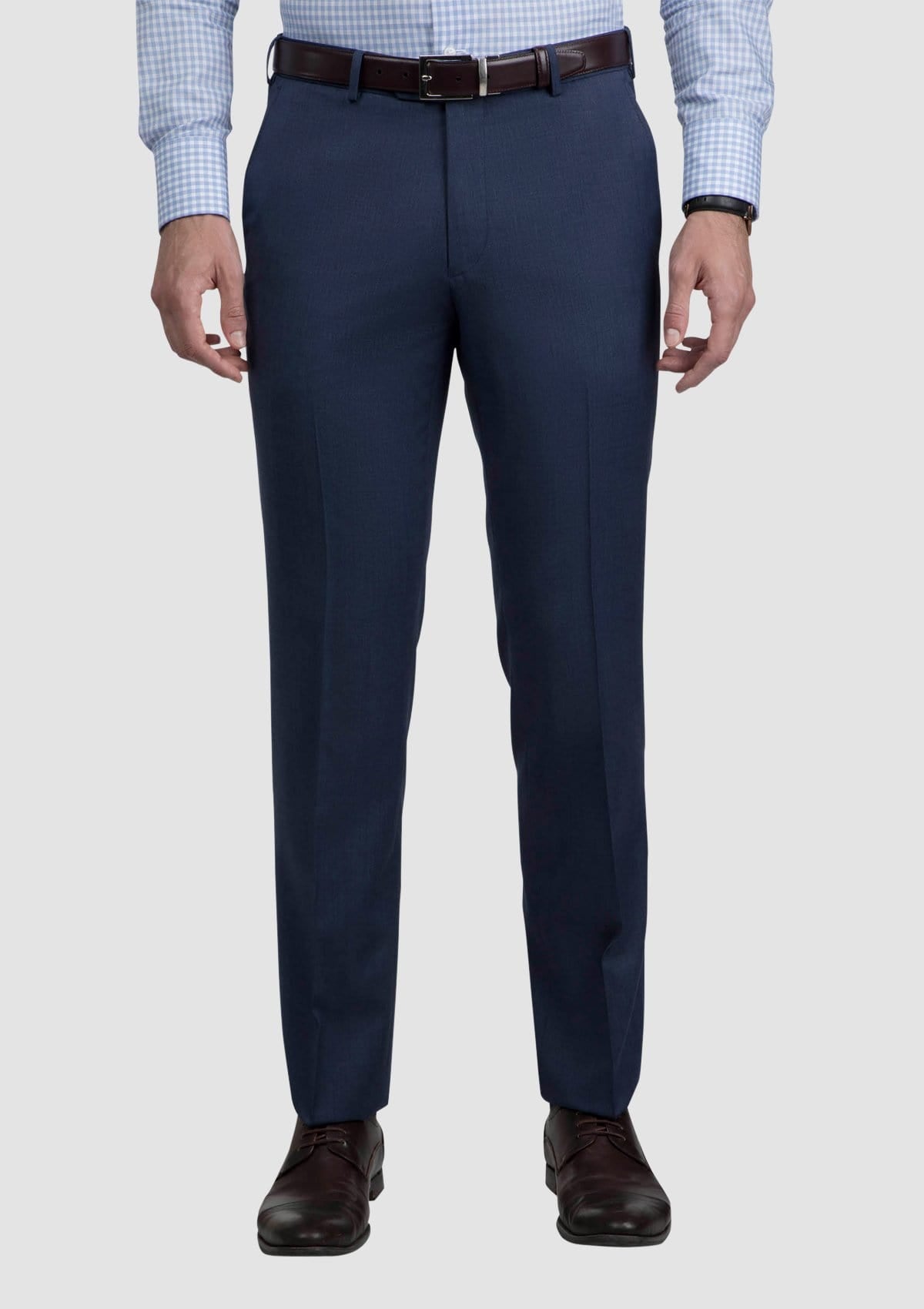 cambridge menswear the jett trouser in blue woll blend FCG279