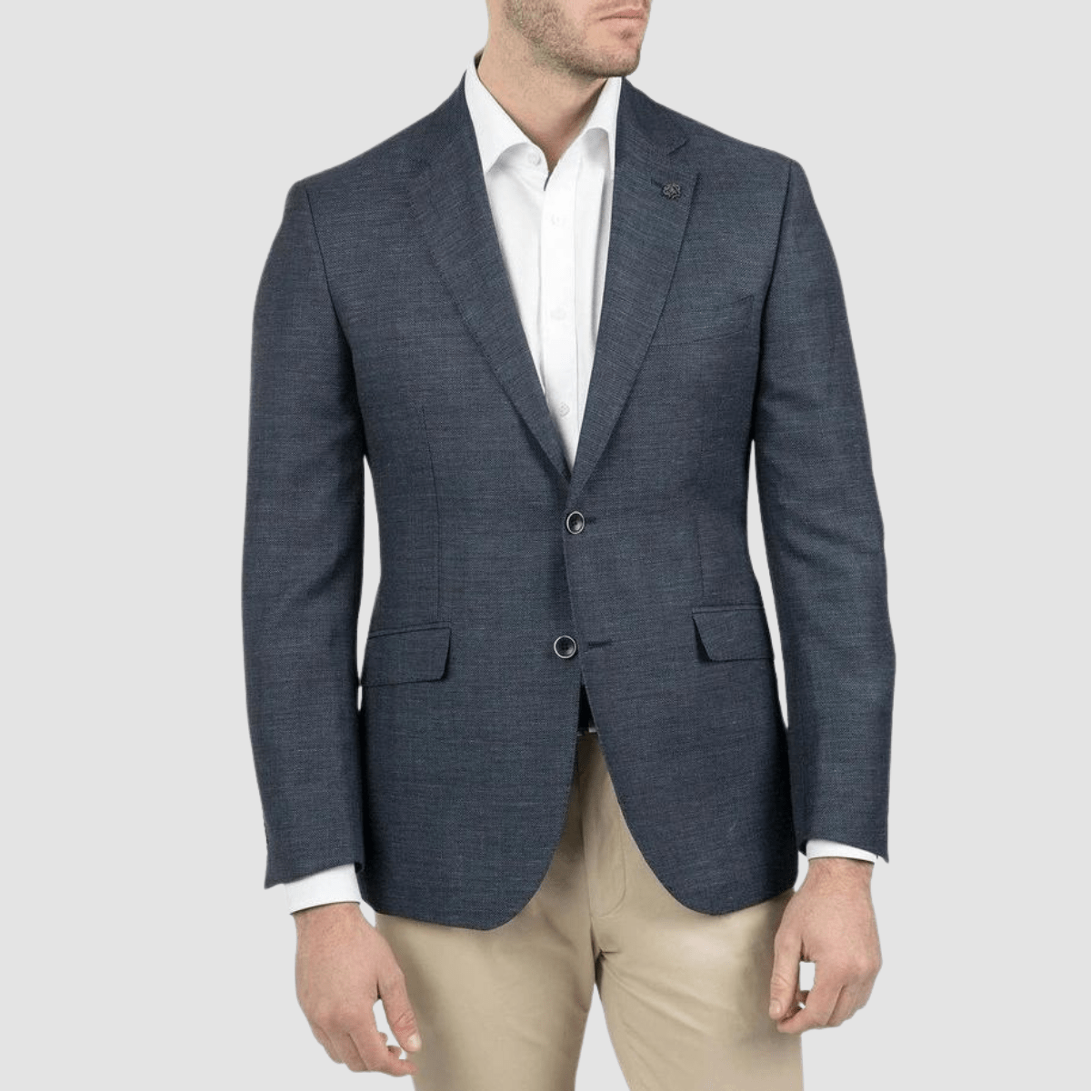 mens denim blue sports jacket by cambridge