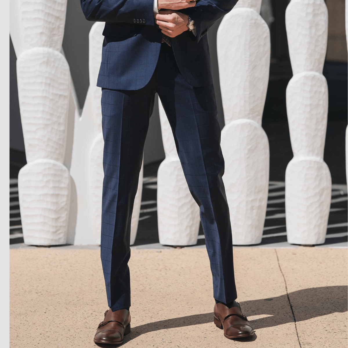 daniel hechter edward trouser in navy blue DH404-12