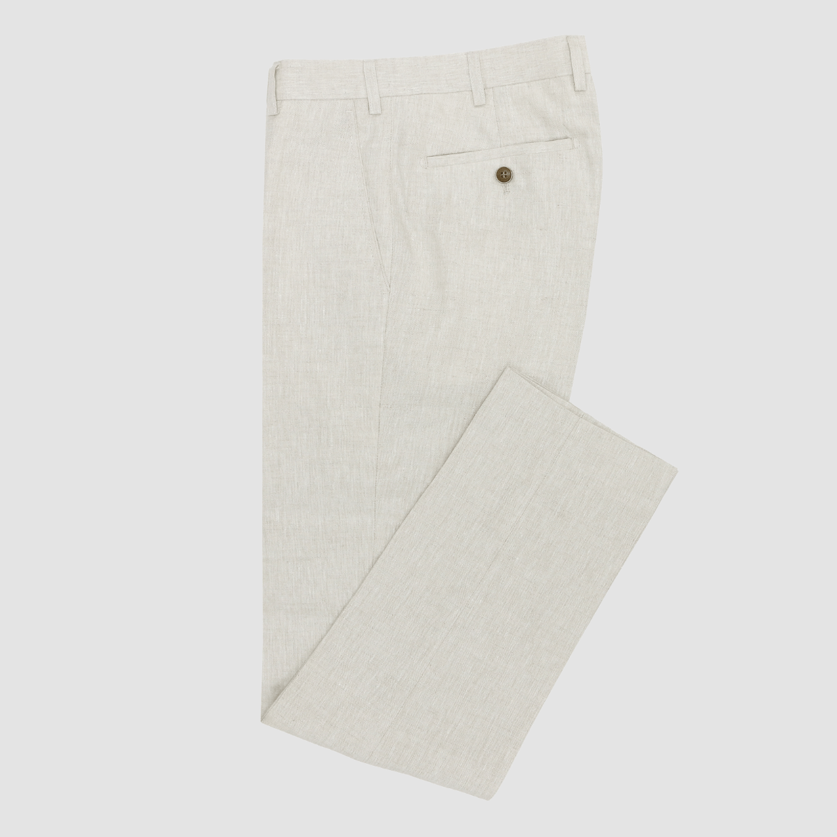 Edward Linen Suit Trouser in Sand by Daniel Hechter