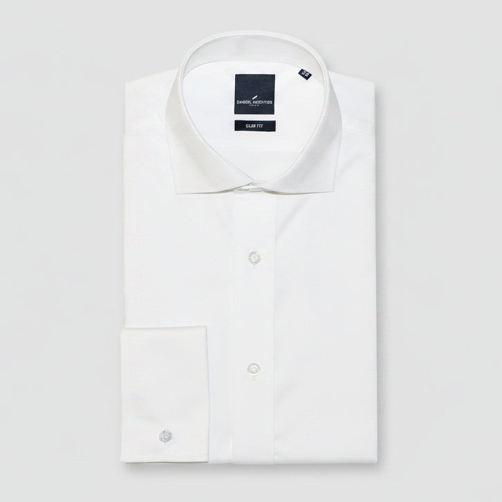 Men's Jacque French Shirt in White by Daniel Hechter
