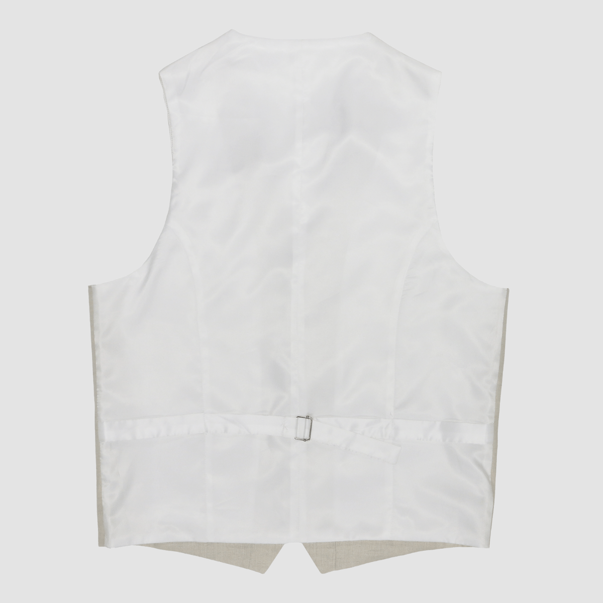 Daniel Hechter's sand Ryan slim fit linen vest.
