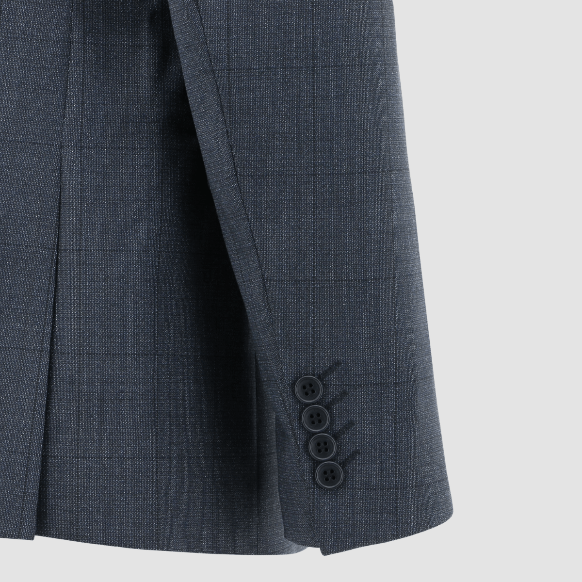 close up fo the daniel hechter slim fit mens ritchie suit jacket in navy