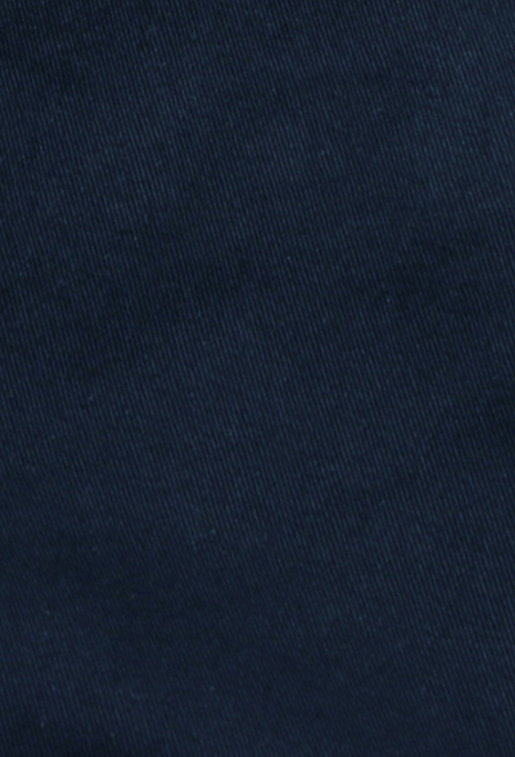 a close up view of the comfortable navy cotton stretch fabric from the daniel hechter slim fit navy chino