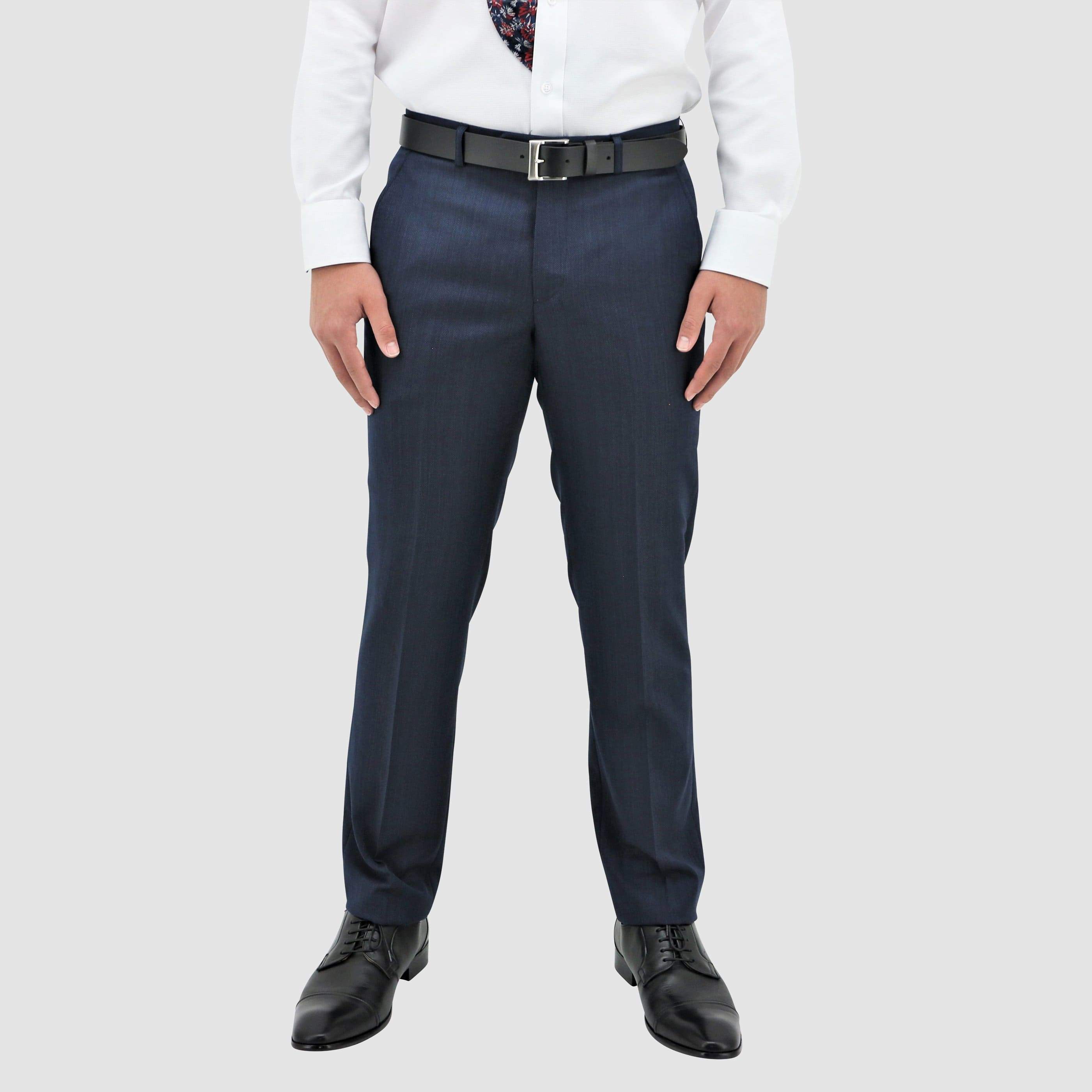 Daniel Hechter classic fit lyon trouser in blue pure wool DH101