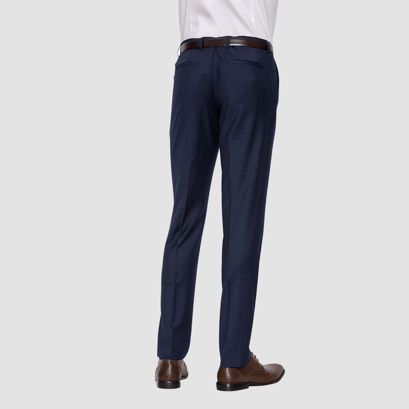 Gibson slim fit blast evening trouser in navy pure wool