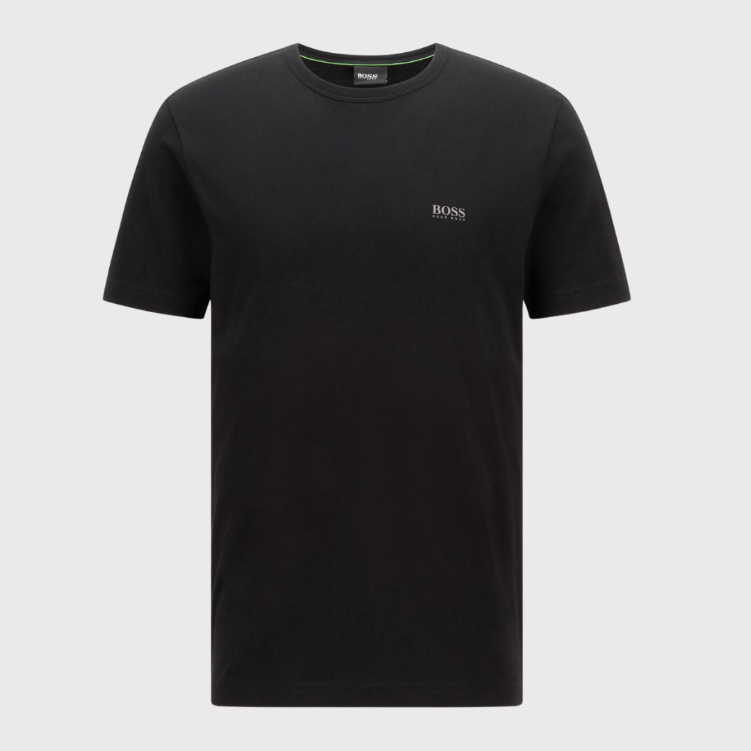 Hugo Boss Classic Fit Crew Neck T-Shirt in Black Pure Cotton
