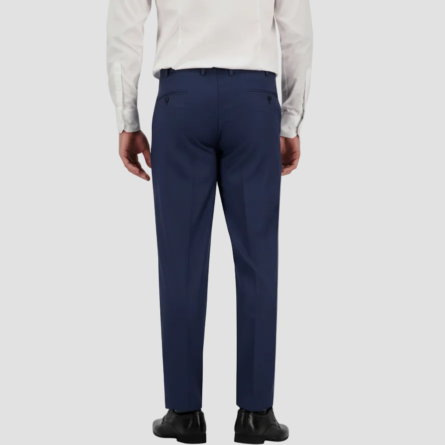 Classic fit Noah suit trousers in navy by Savile Row.