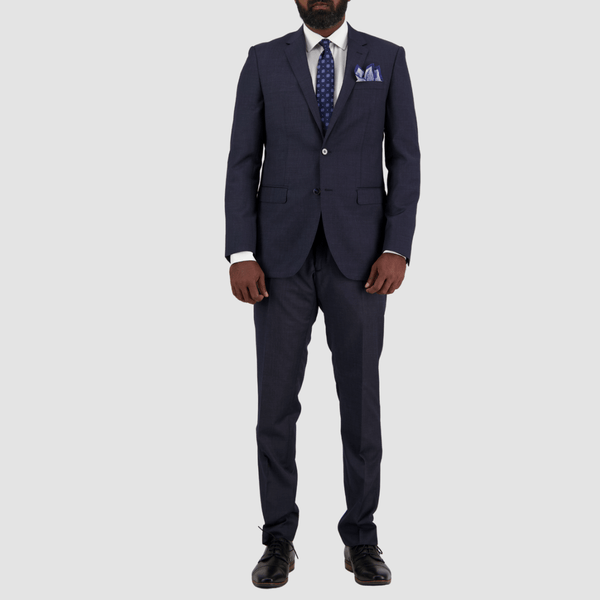 Big Mens Suits Savile Row Tailored Fit Mens Abram Suit in Navy C2