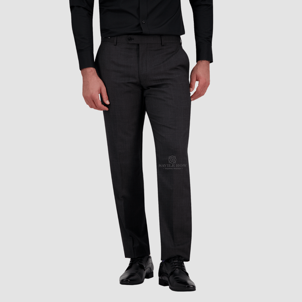 mens classic fit charcoal suit trouser by savile road