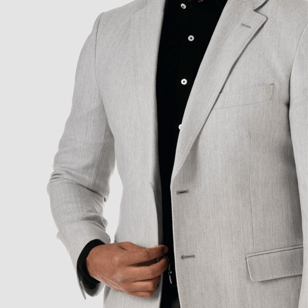Gray 2025 linen blazer