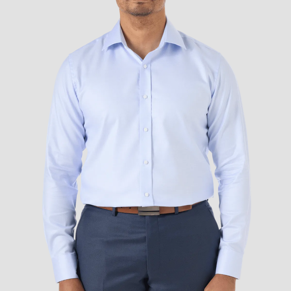 Studio Italia Slim Fit Spencer Business Shirt in Blue