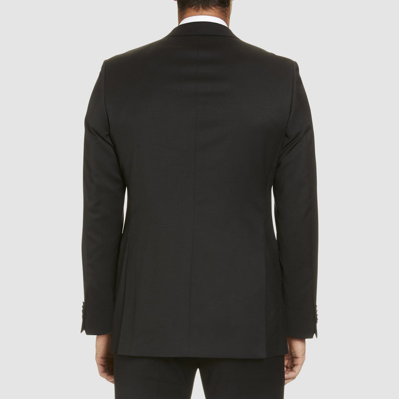 Studio Italia classic fit icon george suit in black wool blend