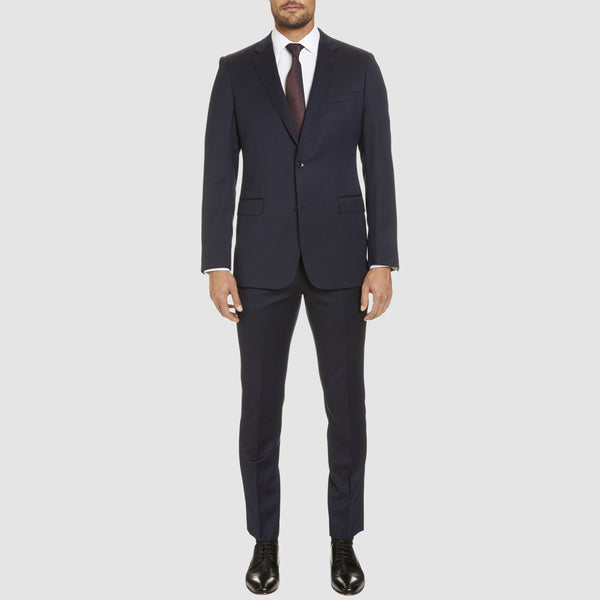 a full length view of the studio italia classic fit icon george suit in navy wool blend  ST-470-11