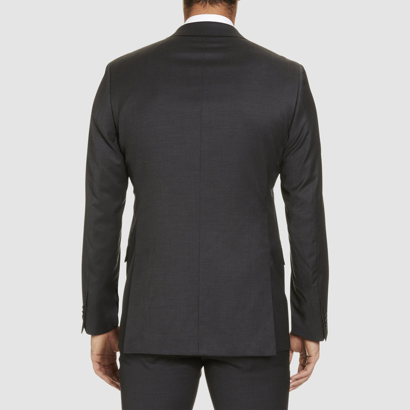 Studio Italia classic fit icon george suit in charcoal wool blend