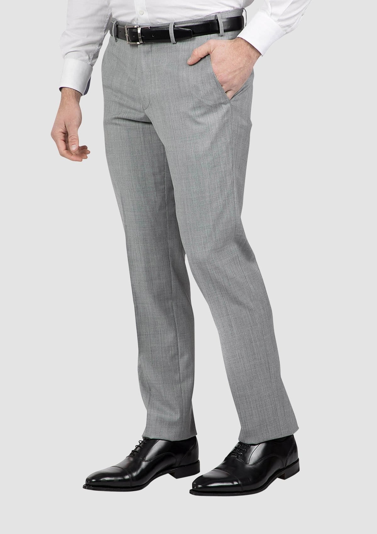 Cambridge classic fit jett trouser in grey FCG280