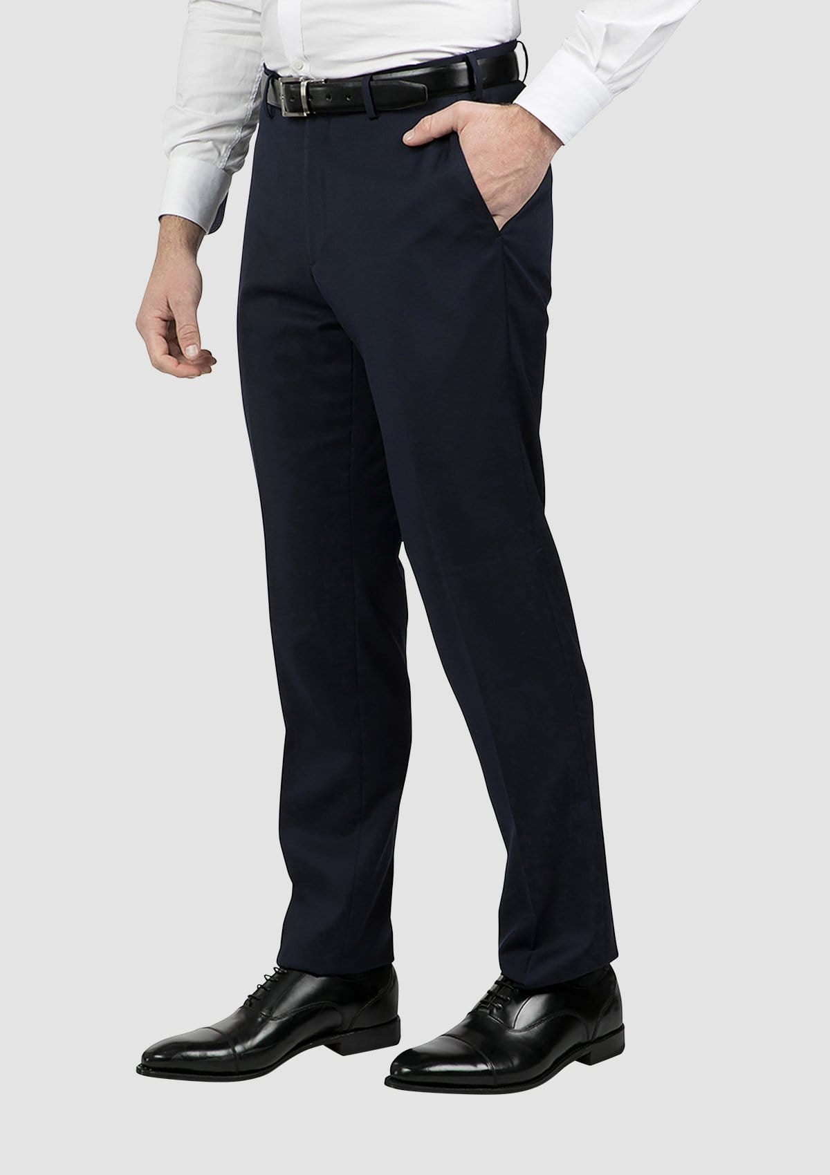 Cambridge classic fit jett trouser in navy FCG279
