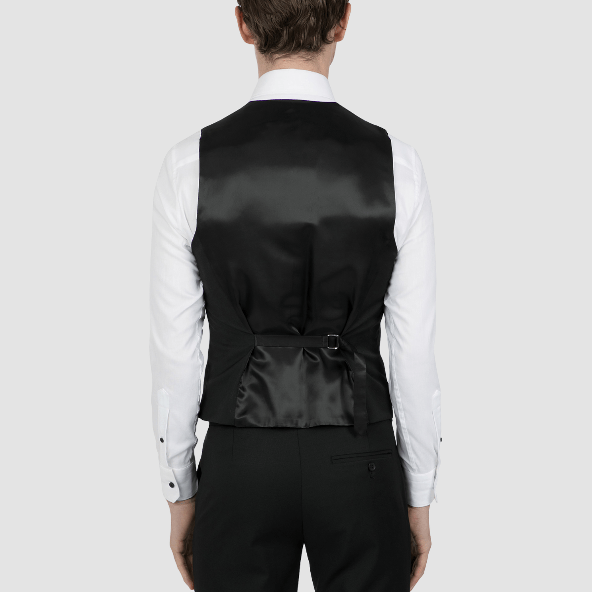 Uberstone slim fit tom vest in black