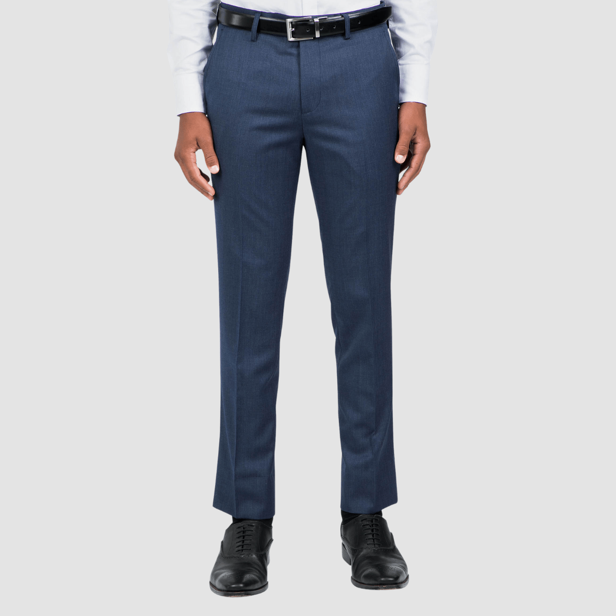 uber stone joe slim fit mens suit trousers blue navy for business and social events