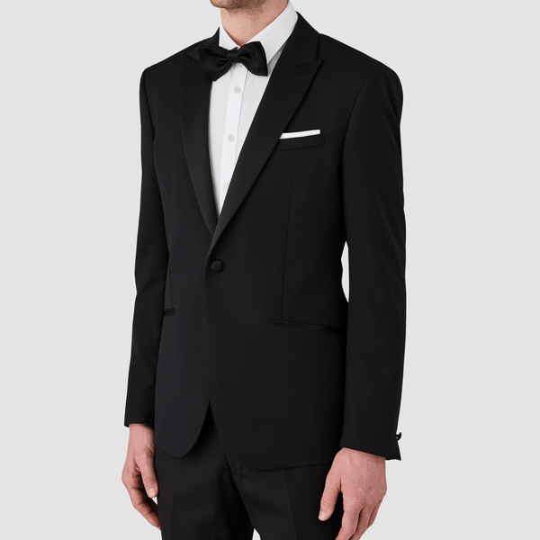 Uberstone Slim Fit Malik Suit in Black Mens Suit Warehouse Melbourne