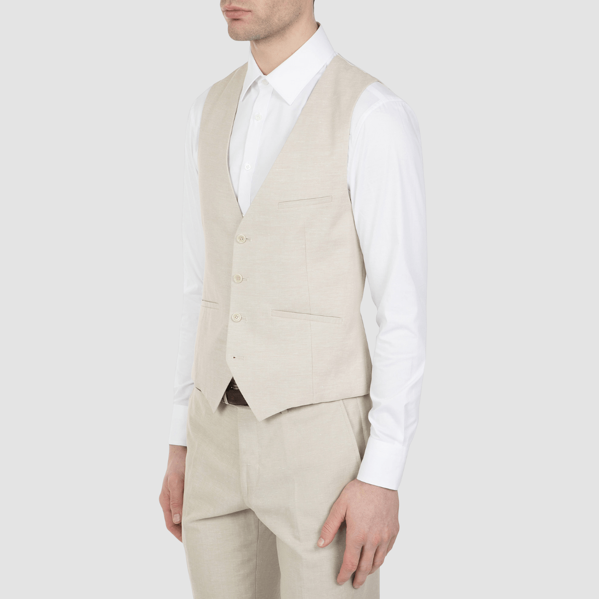 uber stone nick beige sand vest menswear and suits for weddings and business meetings