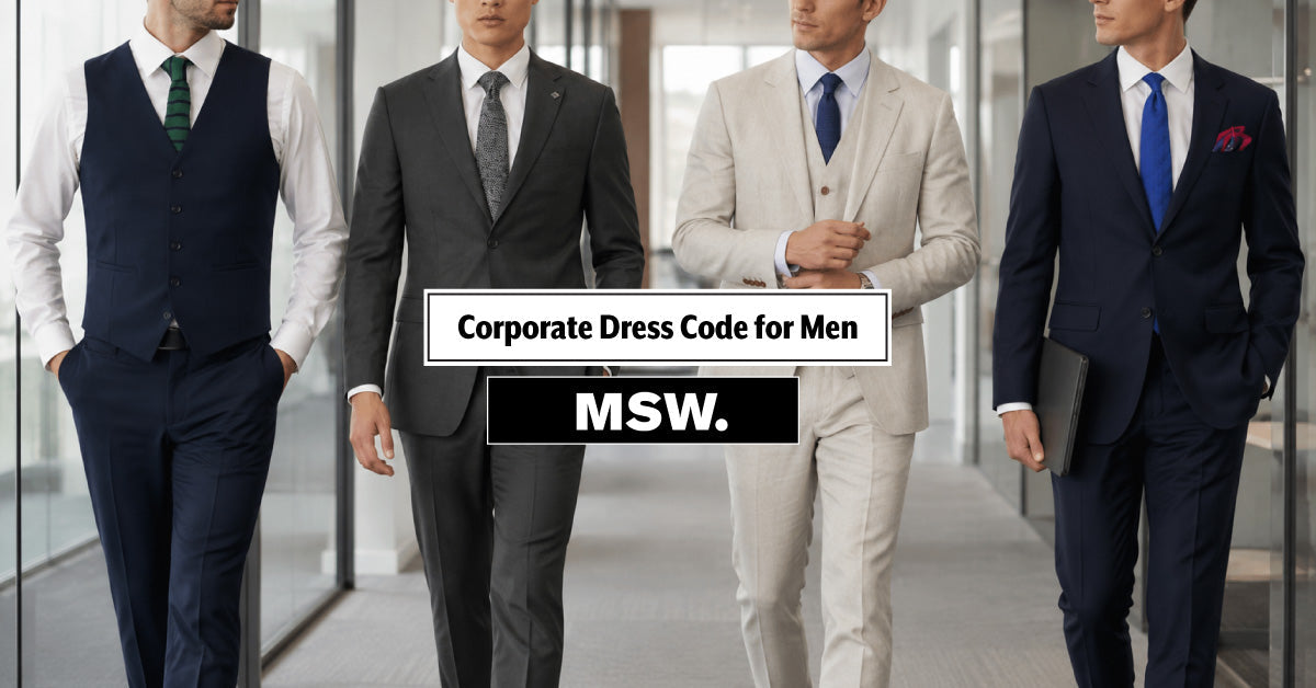 Four men in corporate attire