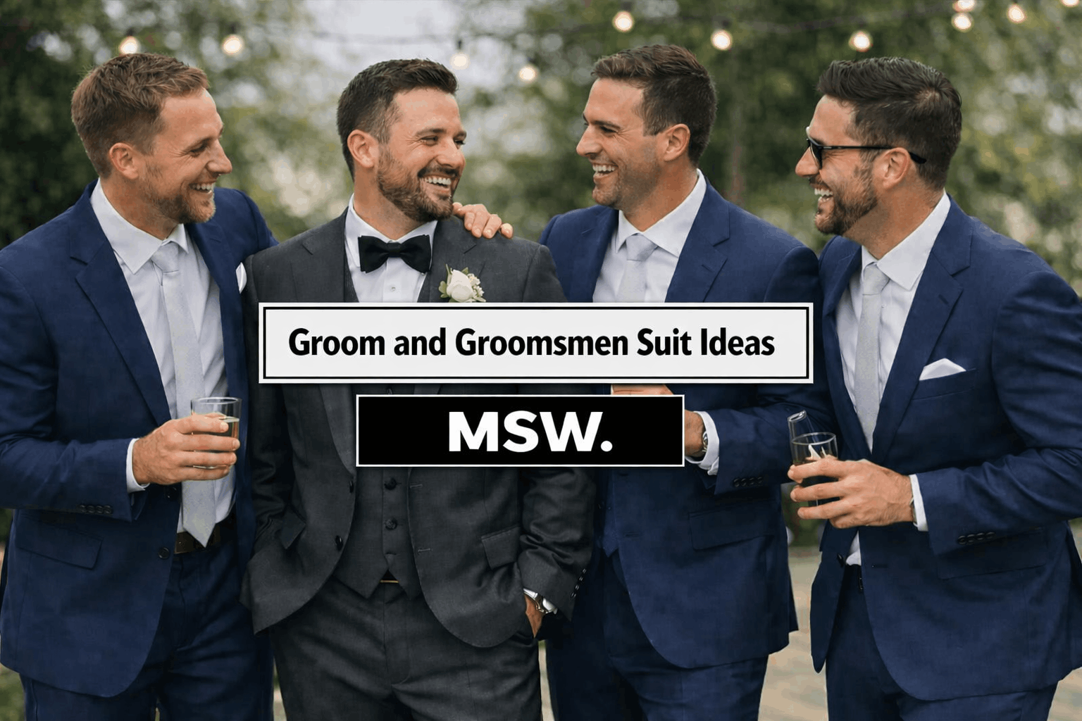 Groom and Groomsmen Suit Ideas: How to Style Your Wedding Party