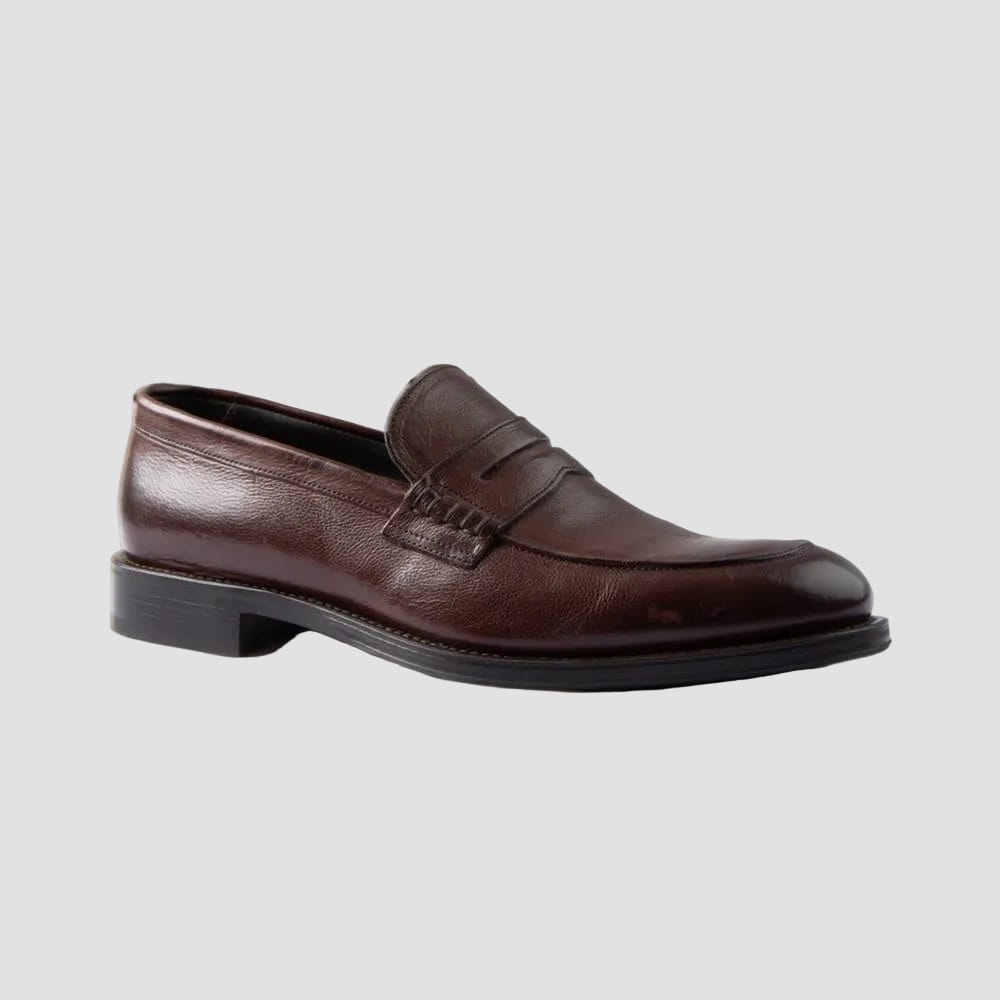 Rembrandt Boston Leather Loafer in Brown
