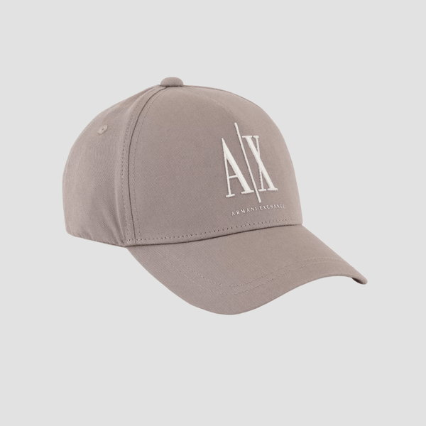 Armani Icon Project Visor Logo Cap in Driftwood