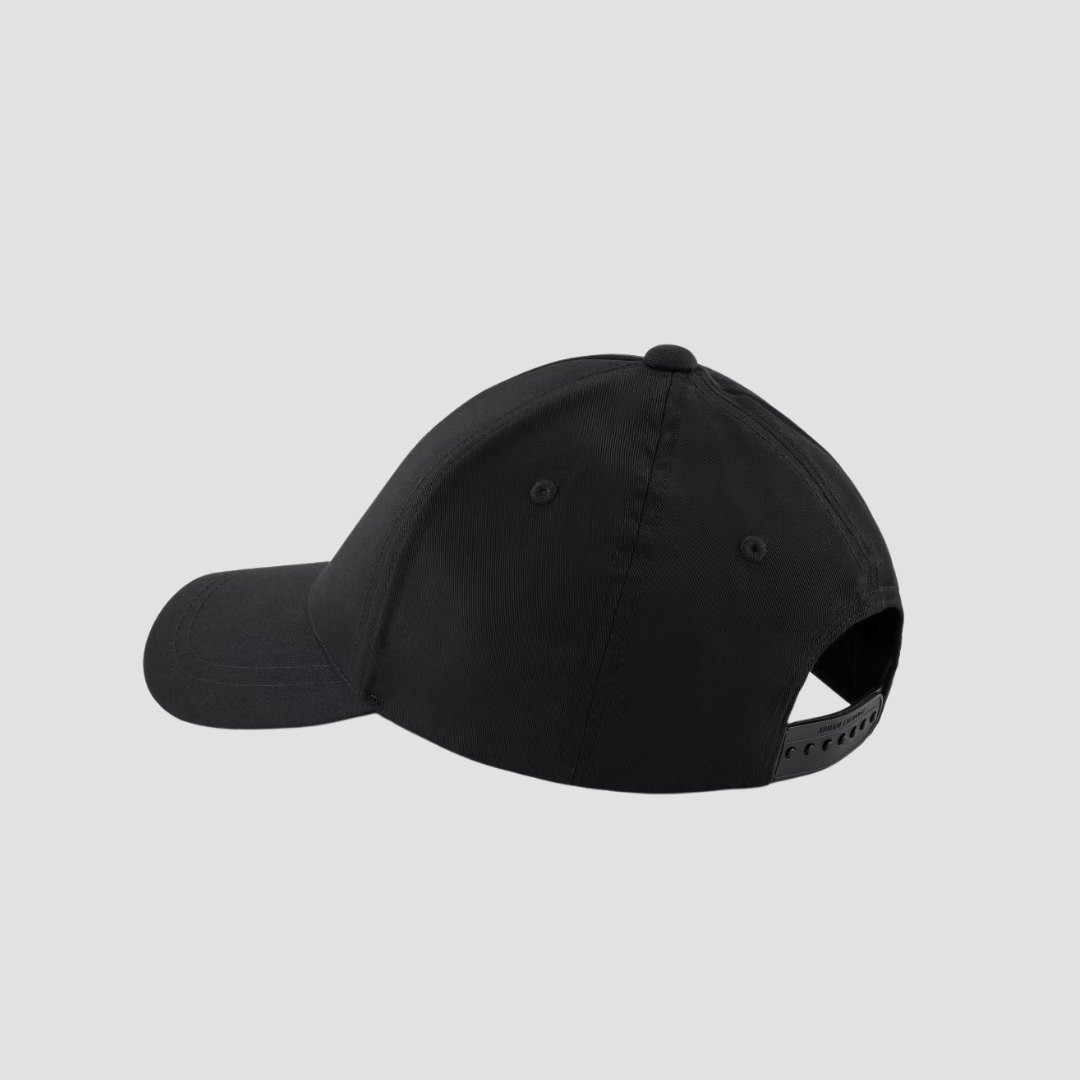 Armani Icon Project Visor Logo Cap in Black
