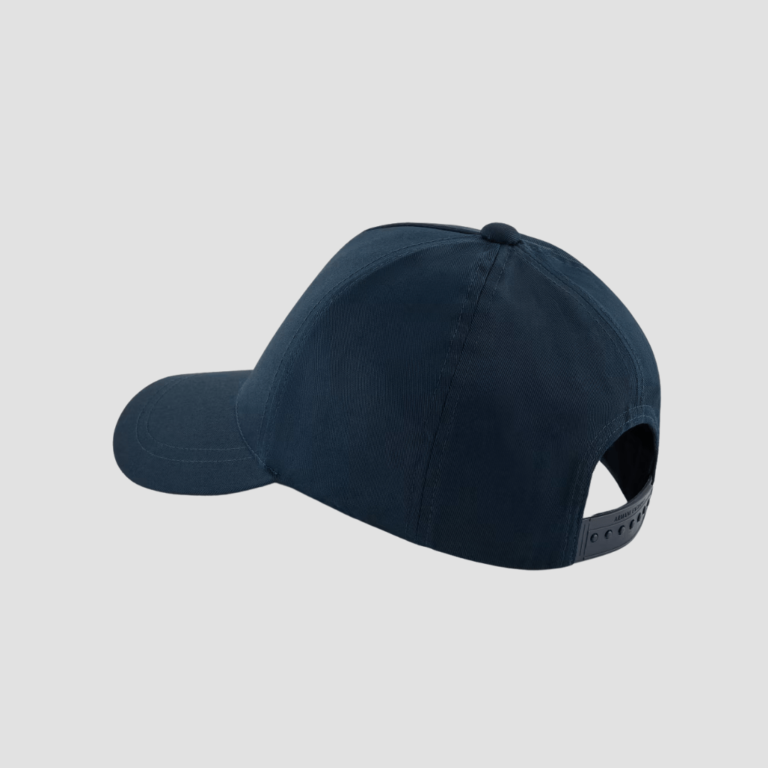 Armani Icon Project Visor Logo Cap in Dark Sapphire