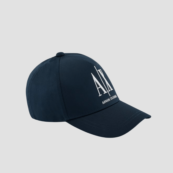 Armani Icon Project Visor Logo Cap in Dark Sapphire