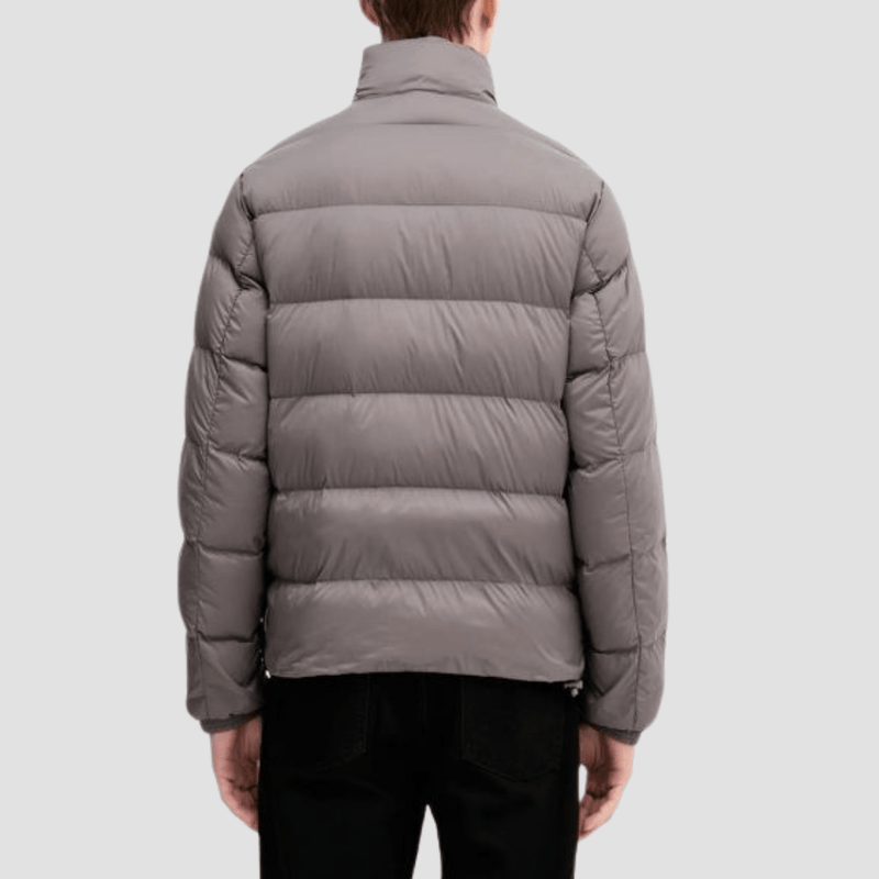 Armani Mens Padded Down Jacket in Dark Gull Grey