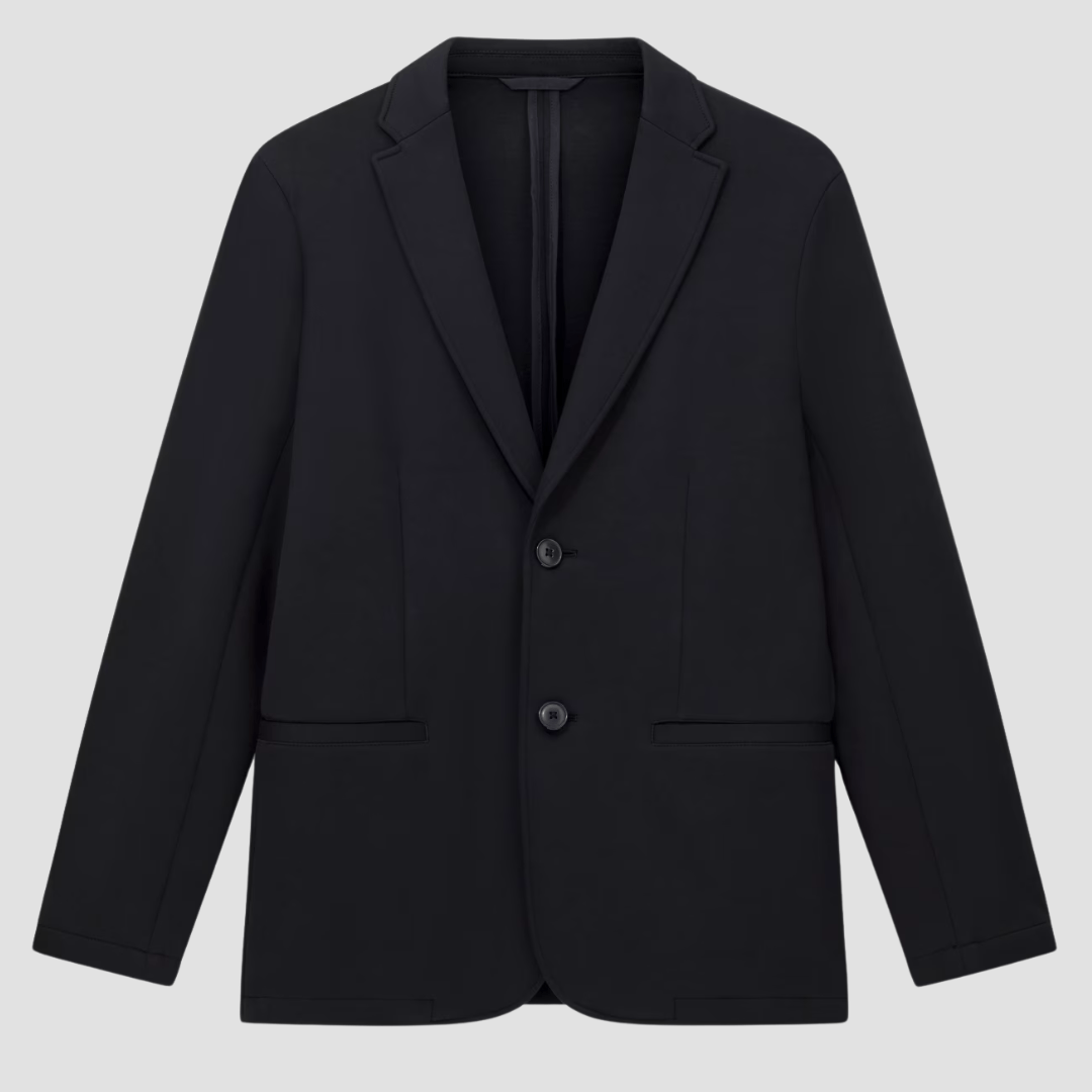 Armani Mens Single Breasted Two Button Jacket in Black