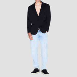 Armani Mens Single Breasted Two Button Jacket in Black