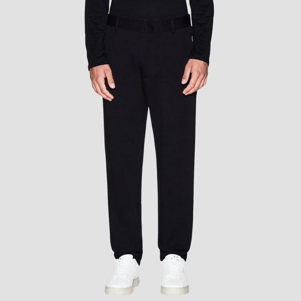 Armani Mens Trousers With Zip Pockets in Black