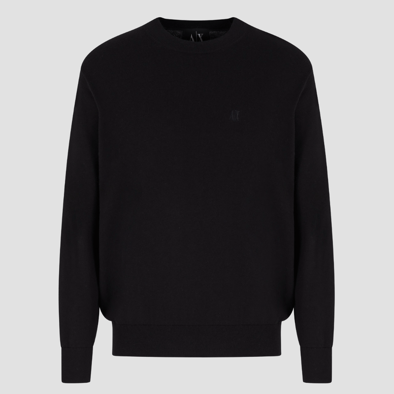 Armani Slim Fit Crewneck Knit Pullover In Back