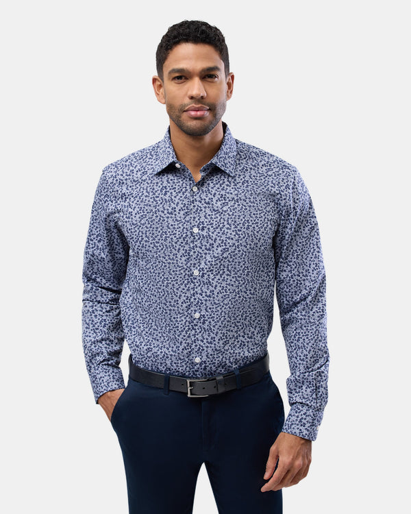 Brooksfield Easy Care Regular Fit Shirt in Navy