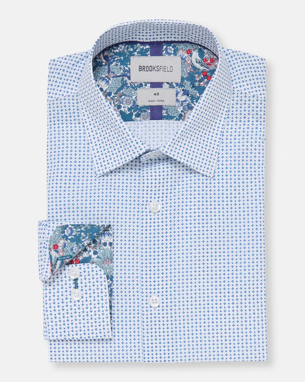 Brooksfield Easy Care Regular Fit Shirt in Light Blue